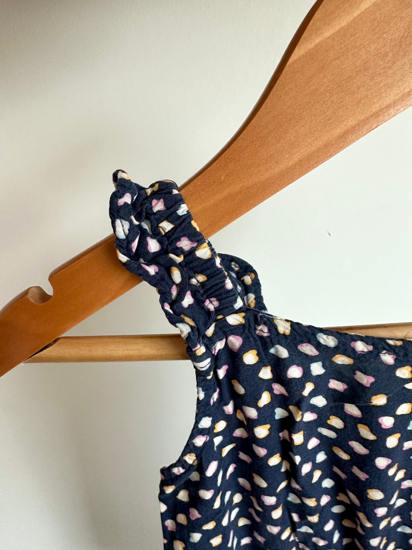 Navy Shape Pattern Jumpsuit / 2T