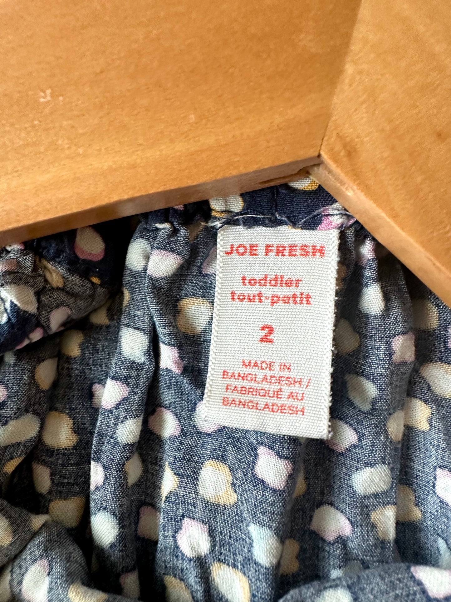 Navy Shape Pattern Jumpsuit / 2T