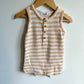 Organic Striped Tank Romper / 6-9m