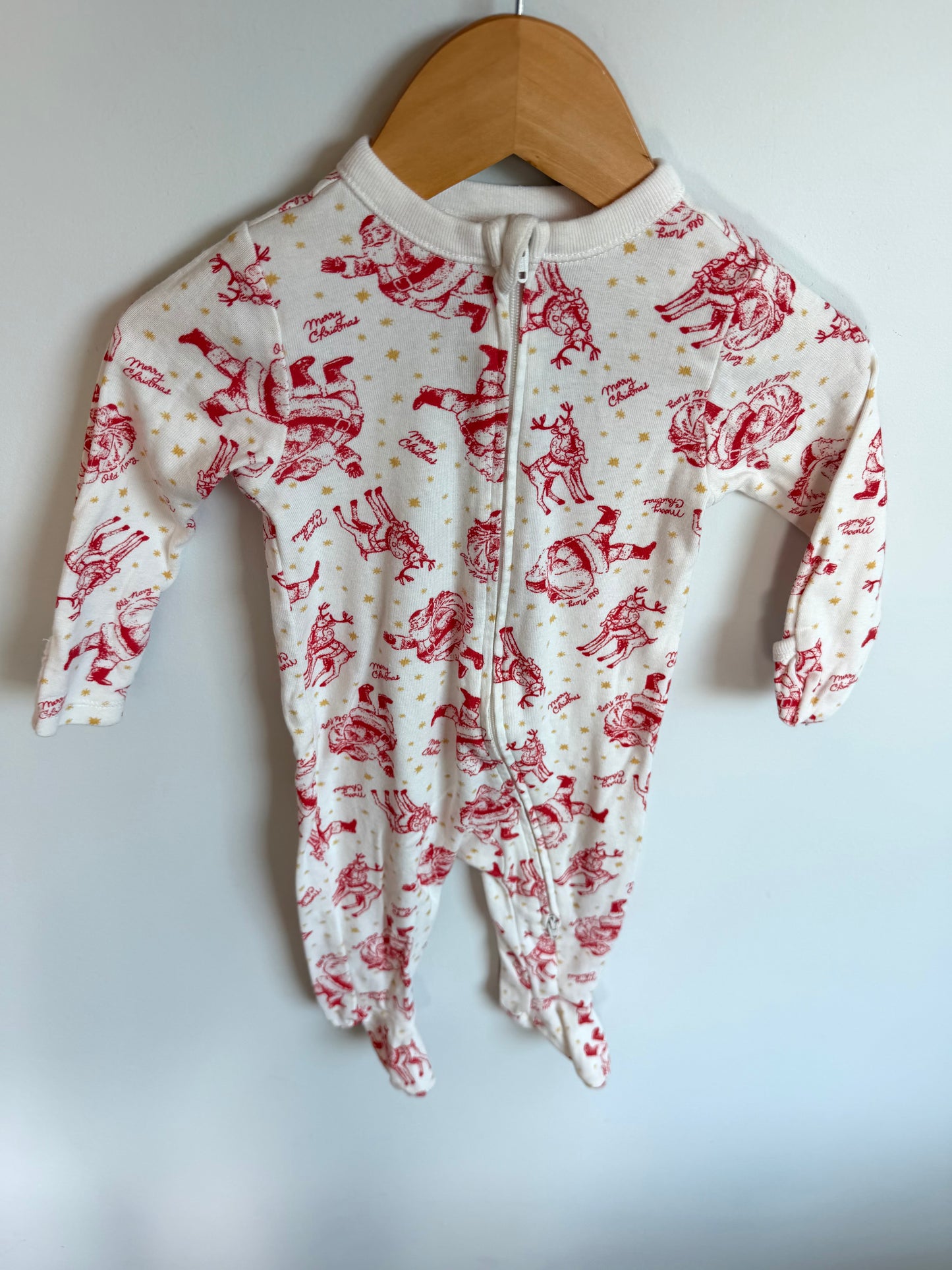 White Santa Sleeper / 6-9m