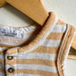 Organic Striped Tank Romper / 6-9m