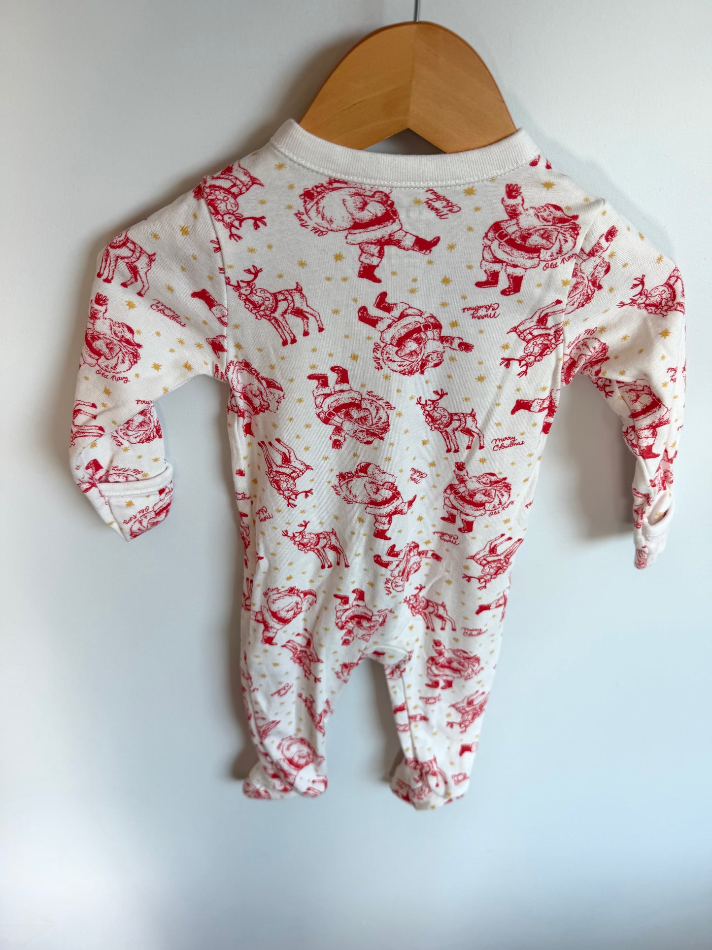 White Santa Sleeper / 6-9m