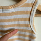 Organic Striped Tank Romper / 6-9m