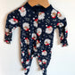 Navy Santa Sleeper / 6-9m
