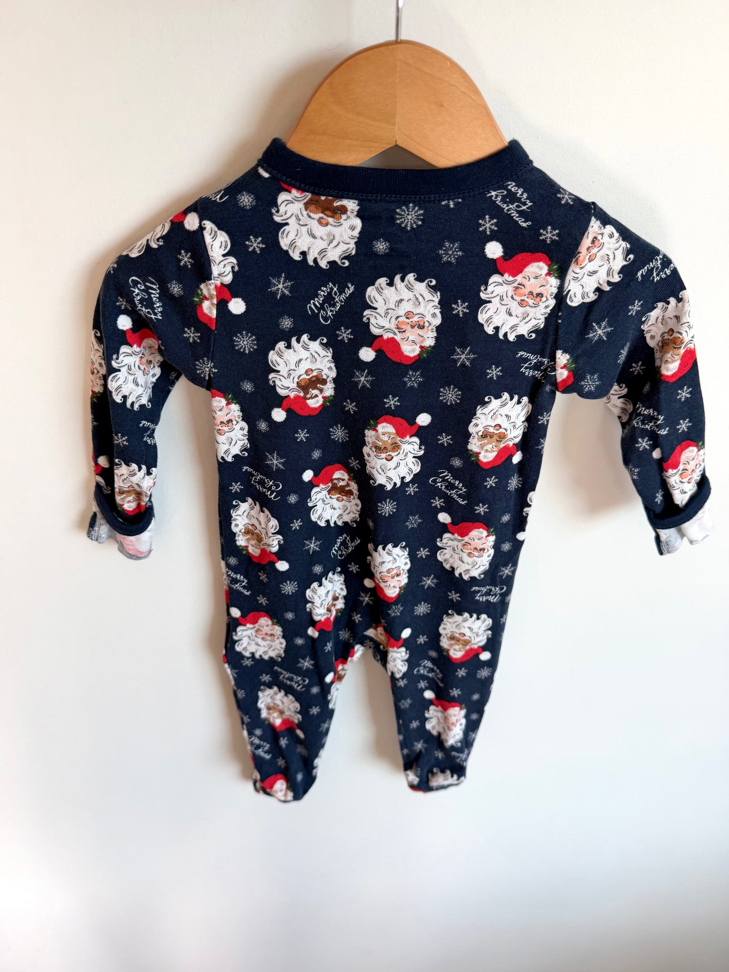 Navy Santa Sleeper / 6-9m