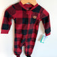 Fleece Buffalo Plaid Teddy Sleeper (With Tags) / 6-9m