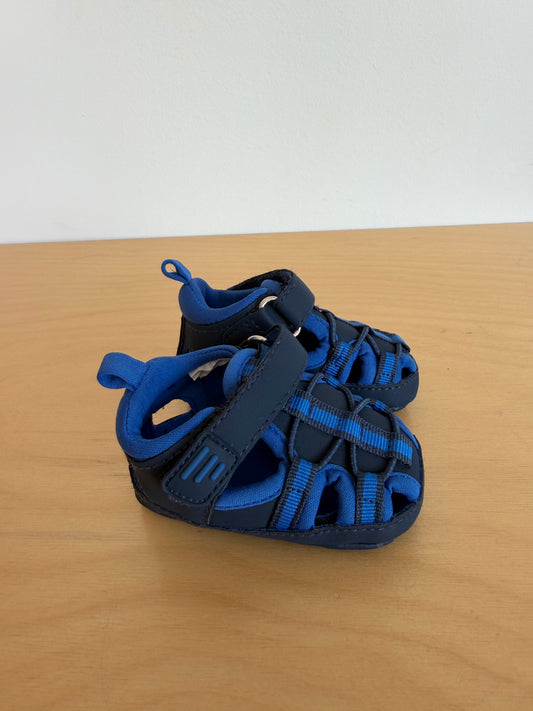 Blue Strap Soft Sole Sandals / Size 1 Infant