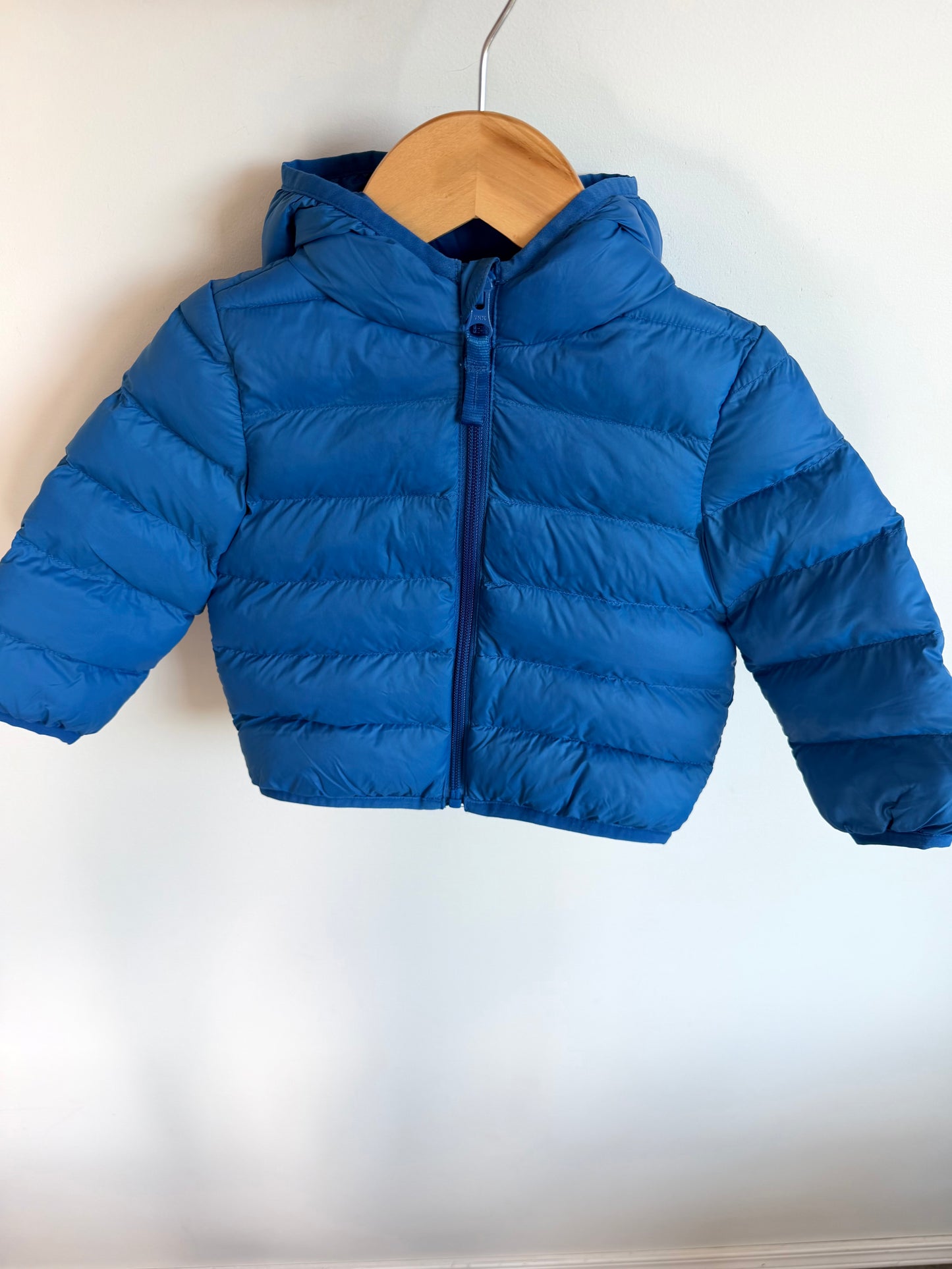 Blue Puffer Jacket / 6-12m