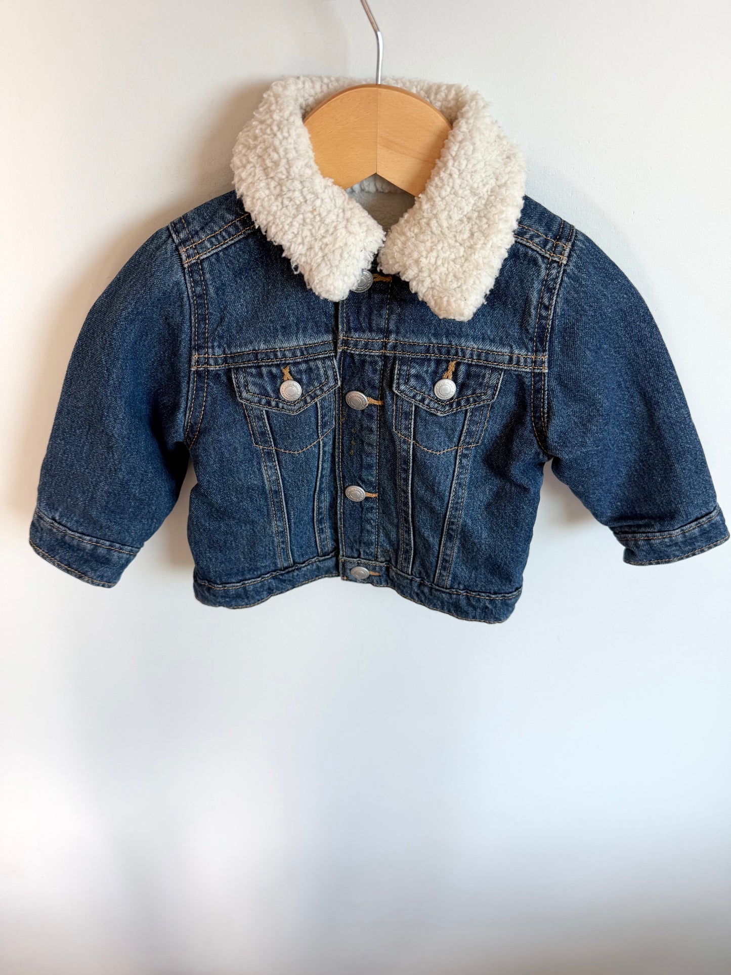 Collared Denim Jacket / 6-12m
