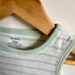 Mint Striped Tank Bodysuit / 12m