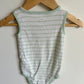 Mint Striped Tank Bodysuit / 12m