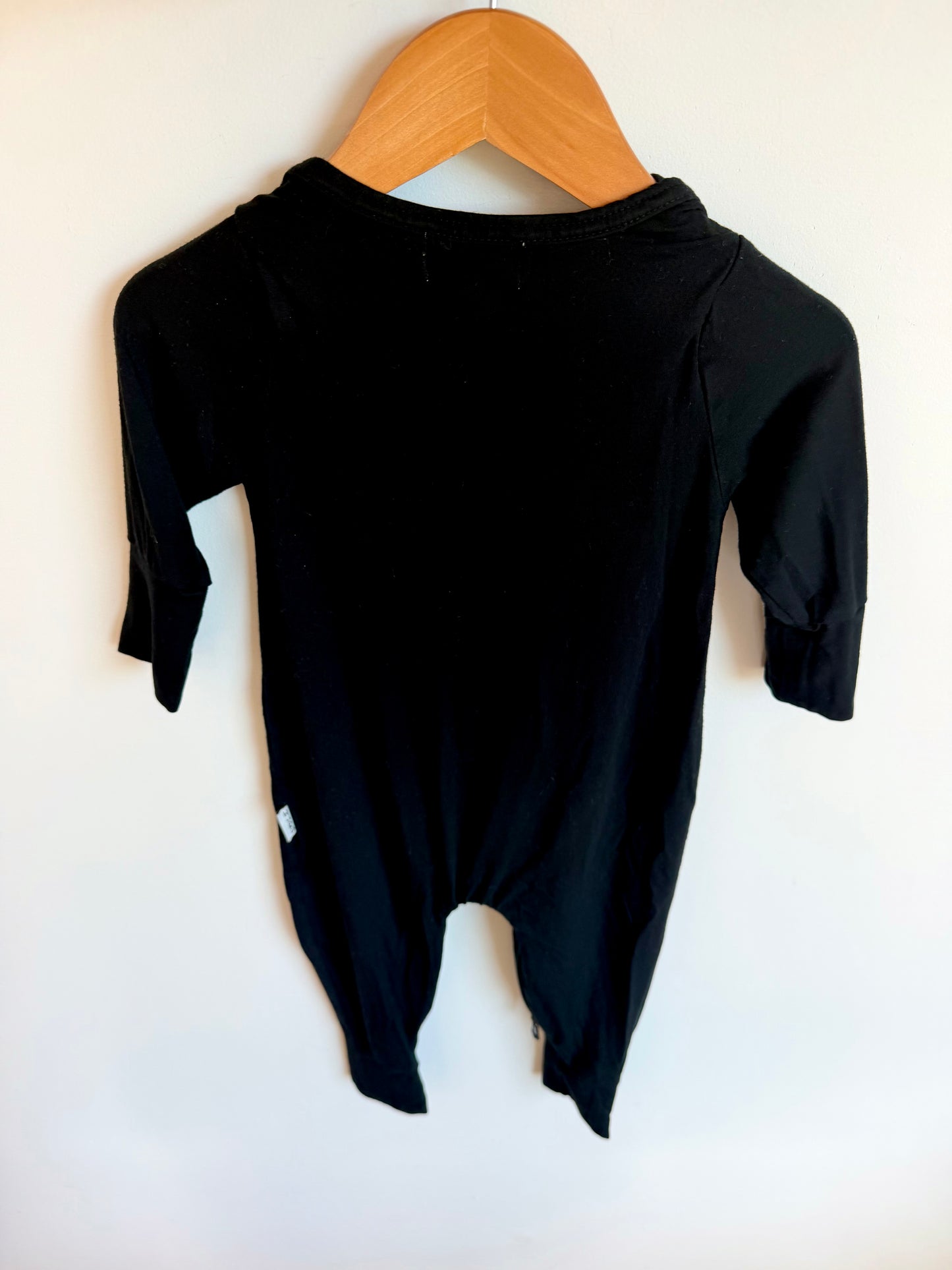 Huro Kids Bamboo Black Jumpsuit / 6-12m