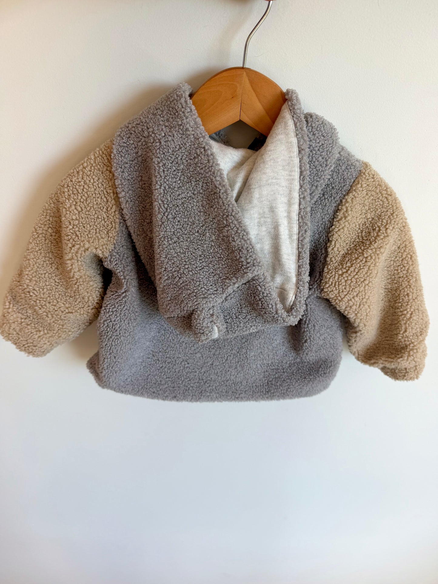 Deux Par Deux Sherpa Zip Hoodie / 12m