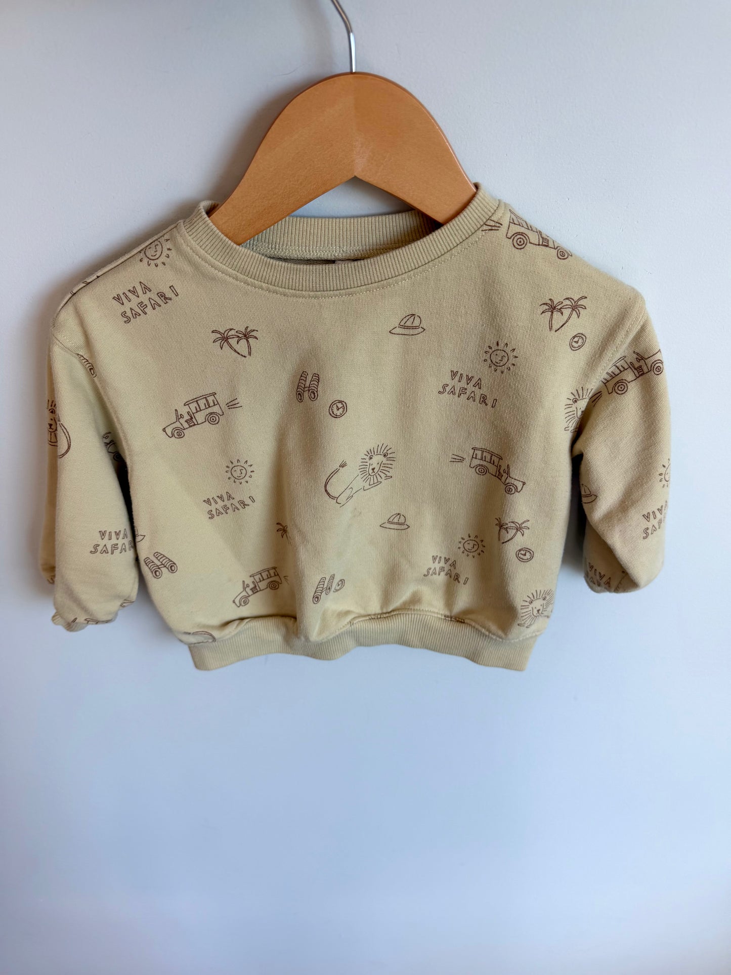 Rylee + Cru Safari Crewneck (PLAY) / 6-12m