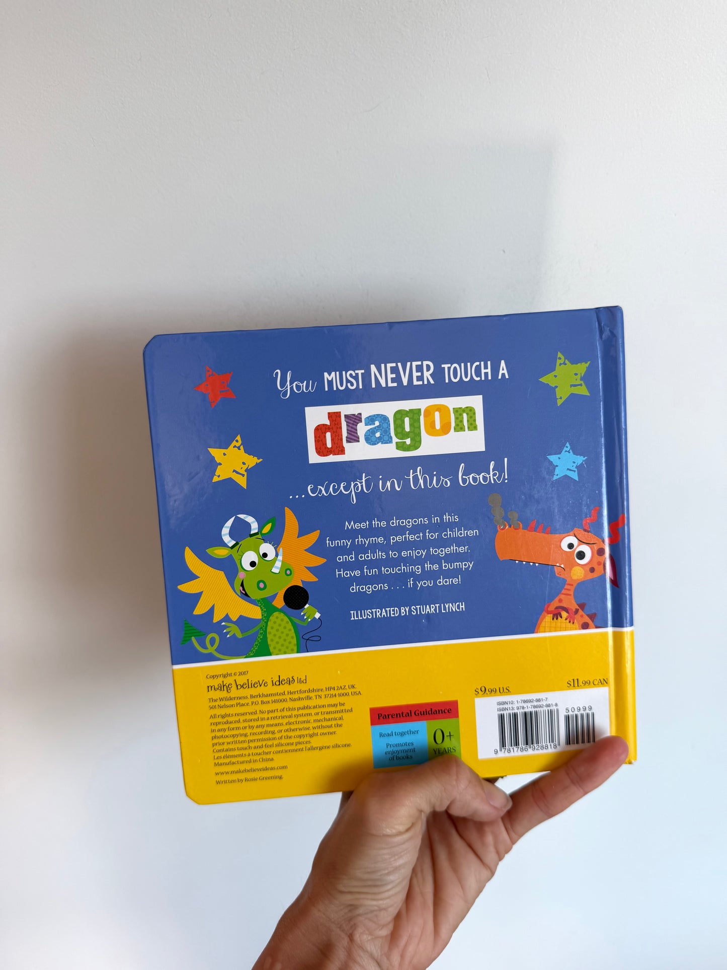 Never Touch a Dragon Board Book / 0-3 years