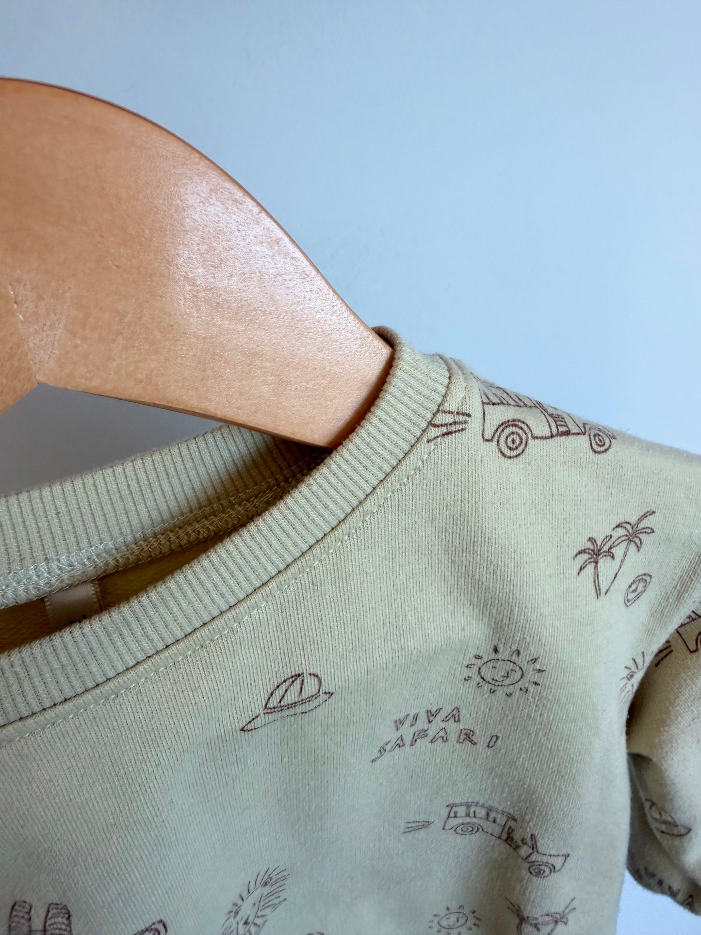 Rylee + Cru Safari Crewneck (PLAY) / 6-12m