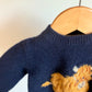 JoJo Maman Bebe Lambswool Highland Cow Sweater / 6-12m