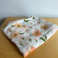 Peach Flower Muslin Swaddle Blanket