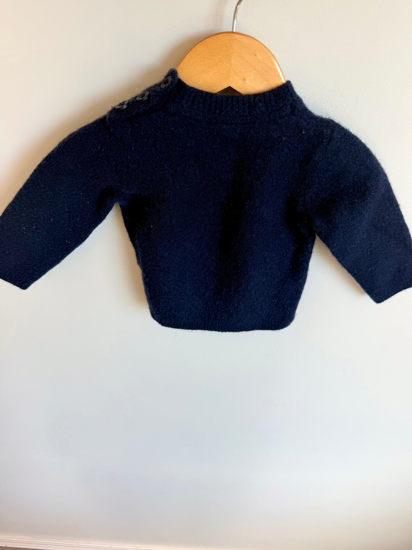 JoJo Maman Bebe Lambswool Highland Cow Sweater / 6-12m