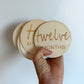 Wooden Circle Milestones (1-12m)