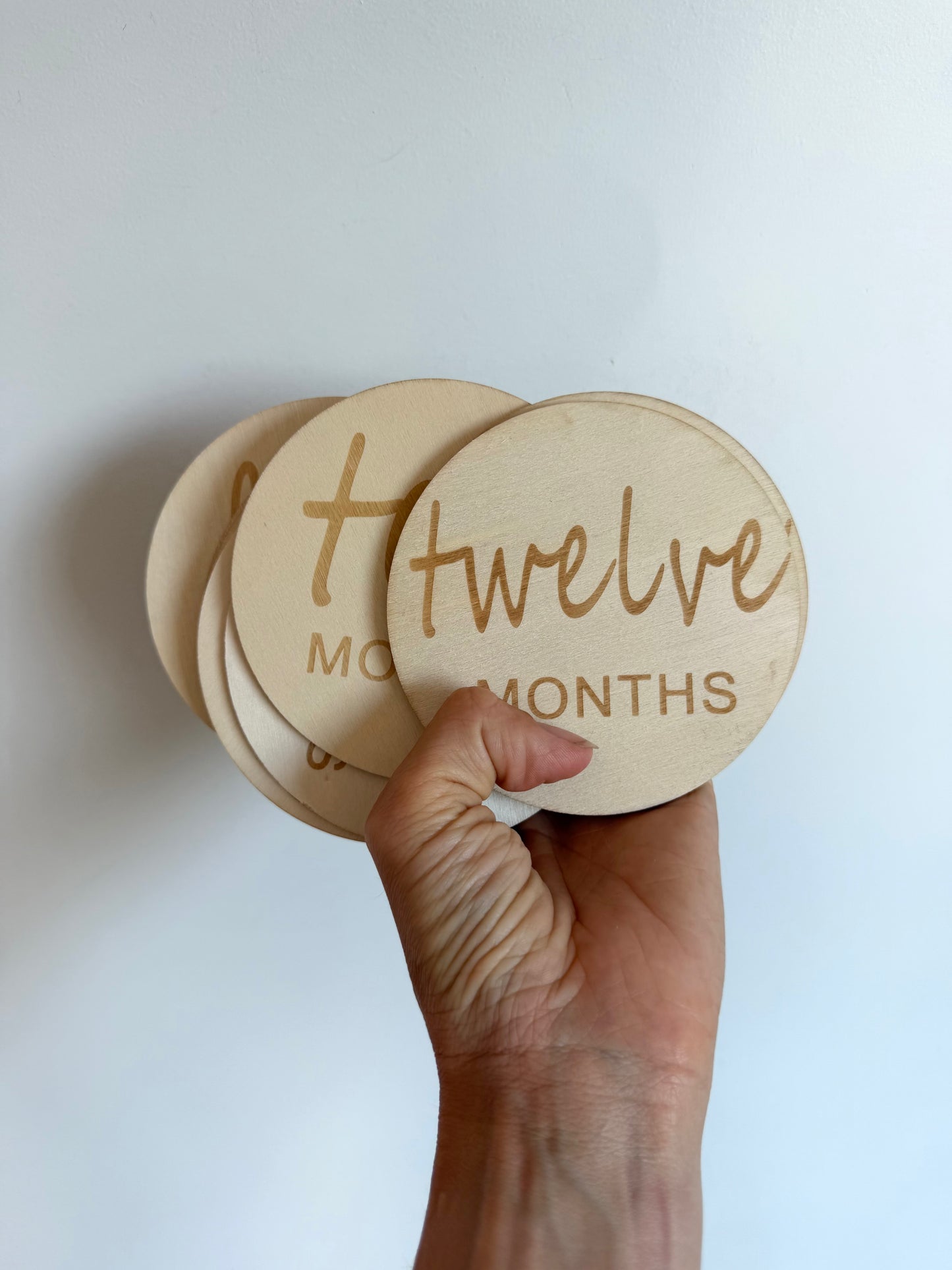 Wooden Circle Milestones (1-12m)
