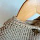 Tan Knit Hooded Cardigan / 9m