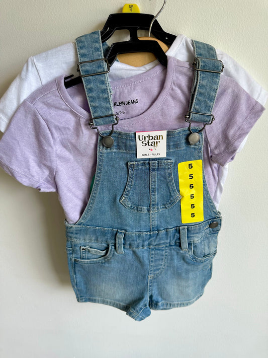 Calvin Klein T-shirts (2) + Overall Set (With Tags) / 5 years