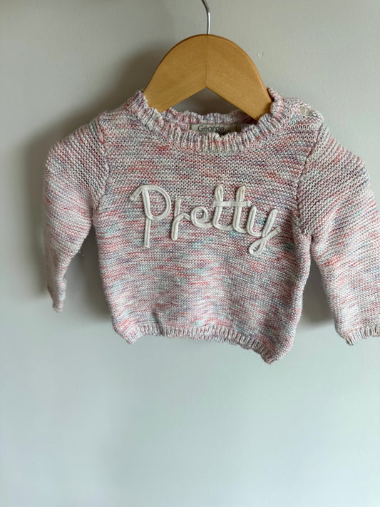 Pretty Knit Crewneck / 6-12m