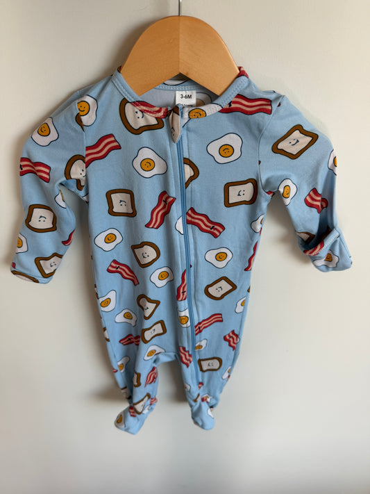 Eggs, Toast, Bacon Sleeper / 3-6m