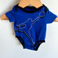 Newborn Blue Jordan Bodysuit / 0m