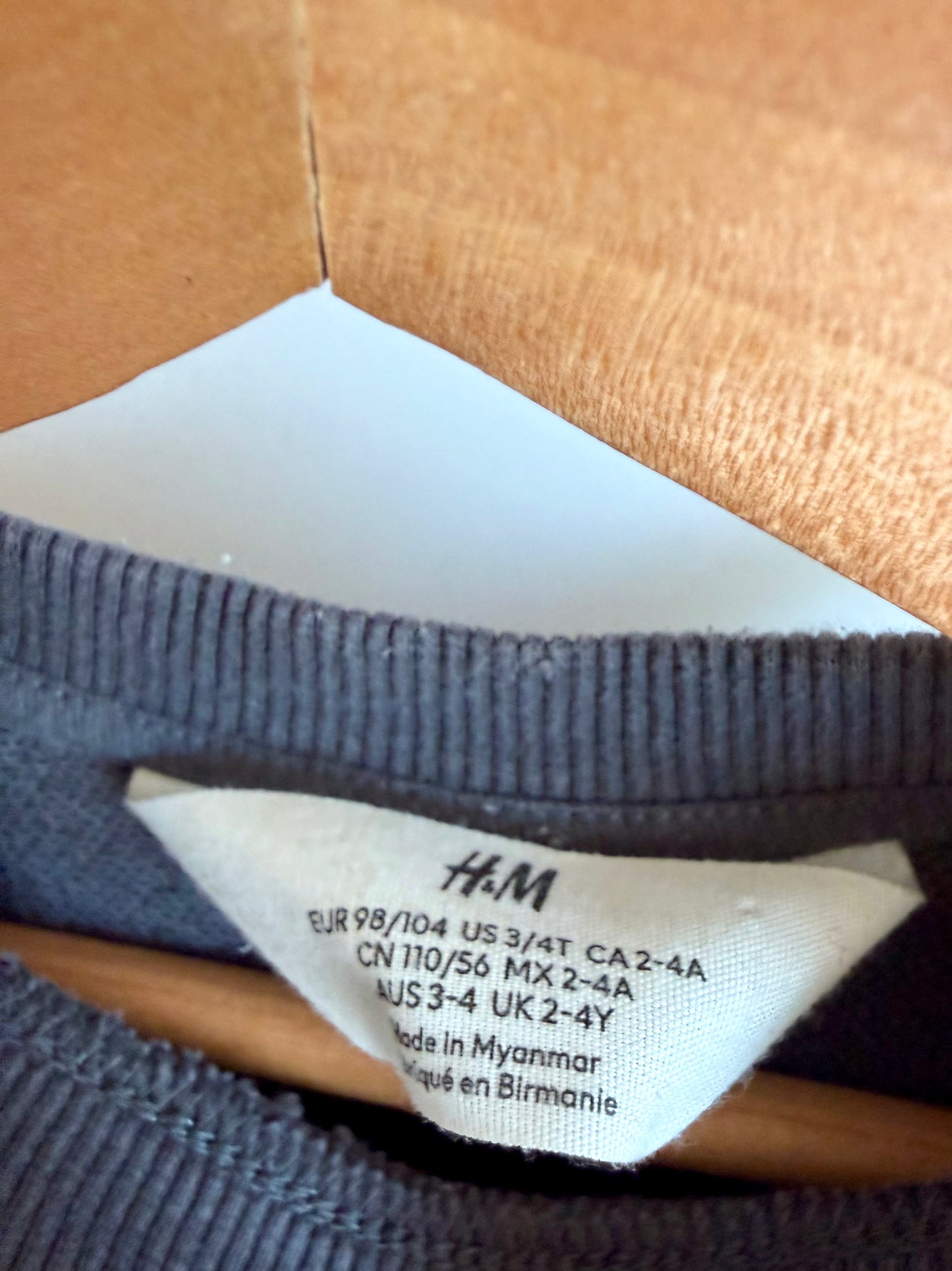 H&M Cat + Dog Face Crew + Ribbed Leggings Set / 2-3T