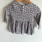 Purple Floral Long Sleeve Tunic / 6-12m