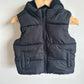 Black Hood Puffer Vest / 2T