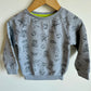 Grey Little Monster Crewneck / 12-24m