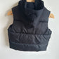 Black Hood Puffer Vest / 2T