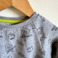 Grey Little Monster Crewneck / 12-24m