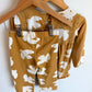 H&M Tan + White Bird Long Sleeve + Wide Leg Pants Set / 18m-2T