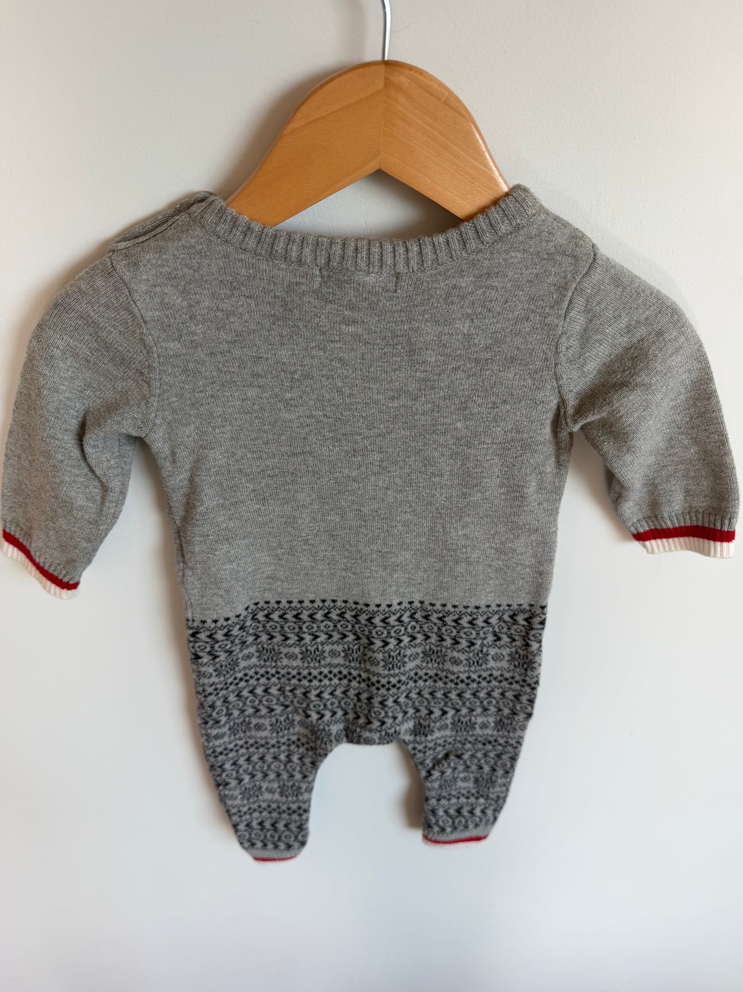 Bear with Glasses Jumpsuit / 3-6m