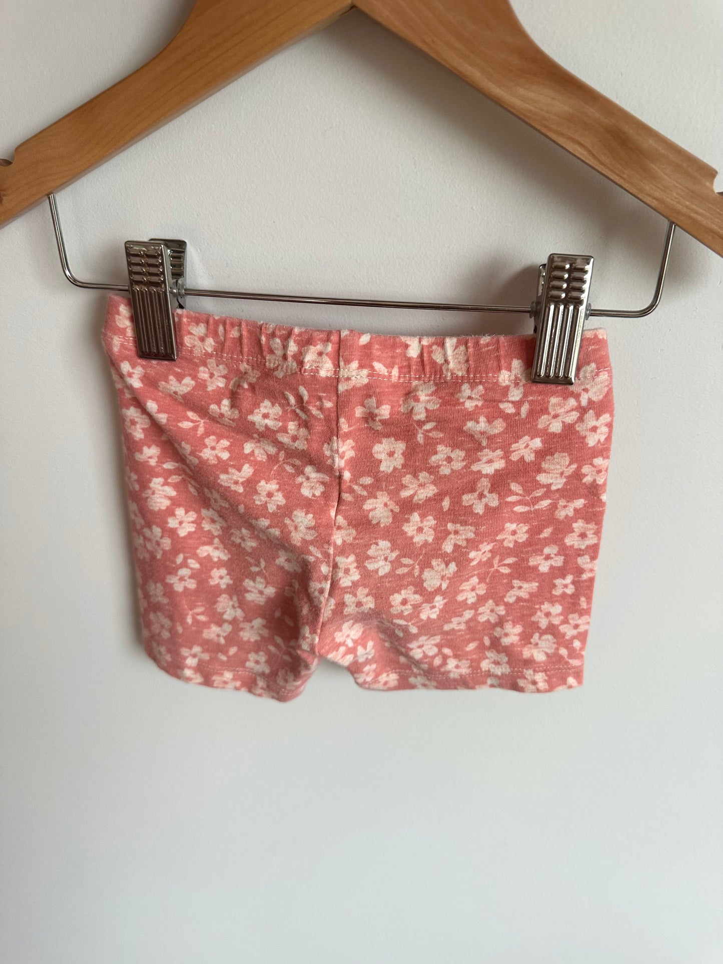 Rouge Floral Biker Shorts / 3T