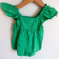Zara Green Ruffle Sleeve Romper / 12-18m