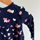 Navy Heart Dress / 6-12m