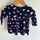 Navy Heart Dress / 6-12m