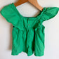 Zara Green Ruffle Sleeve Romper / 12-18m