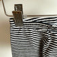 Black + White Striped Shorts / 3T