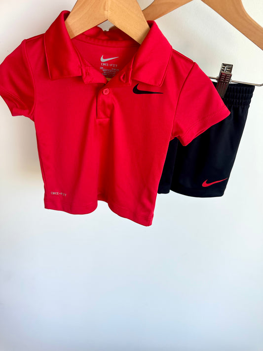 Nike Dri-Fit 2 Piece T-shirt + Shorts Set / 12m