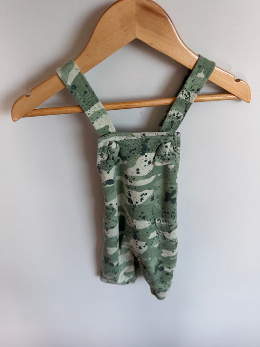 Camo Splatter Overalls / 0-3m