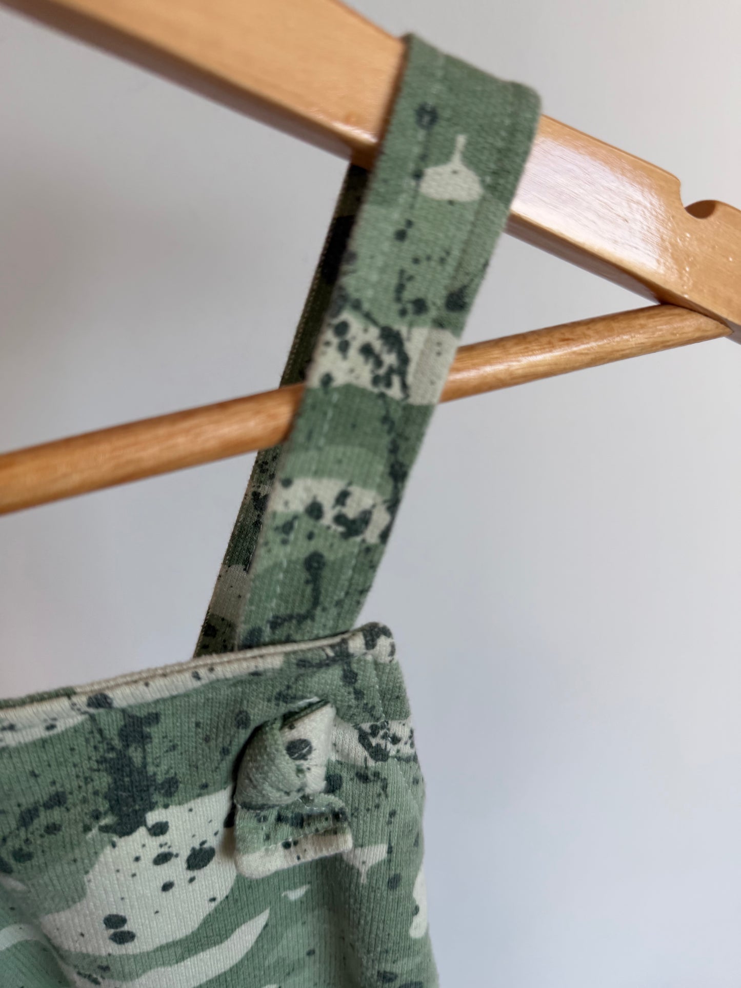 Camo Splatter Overalls / 0-3m