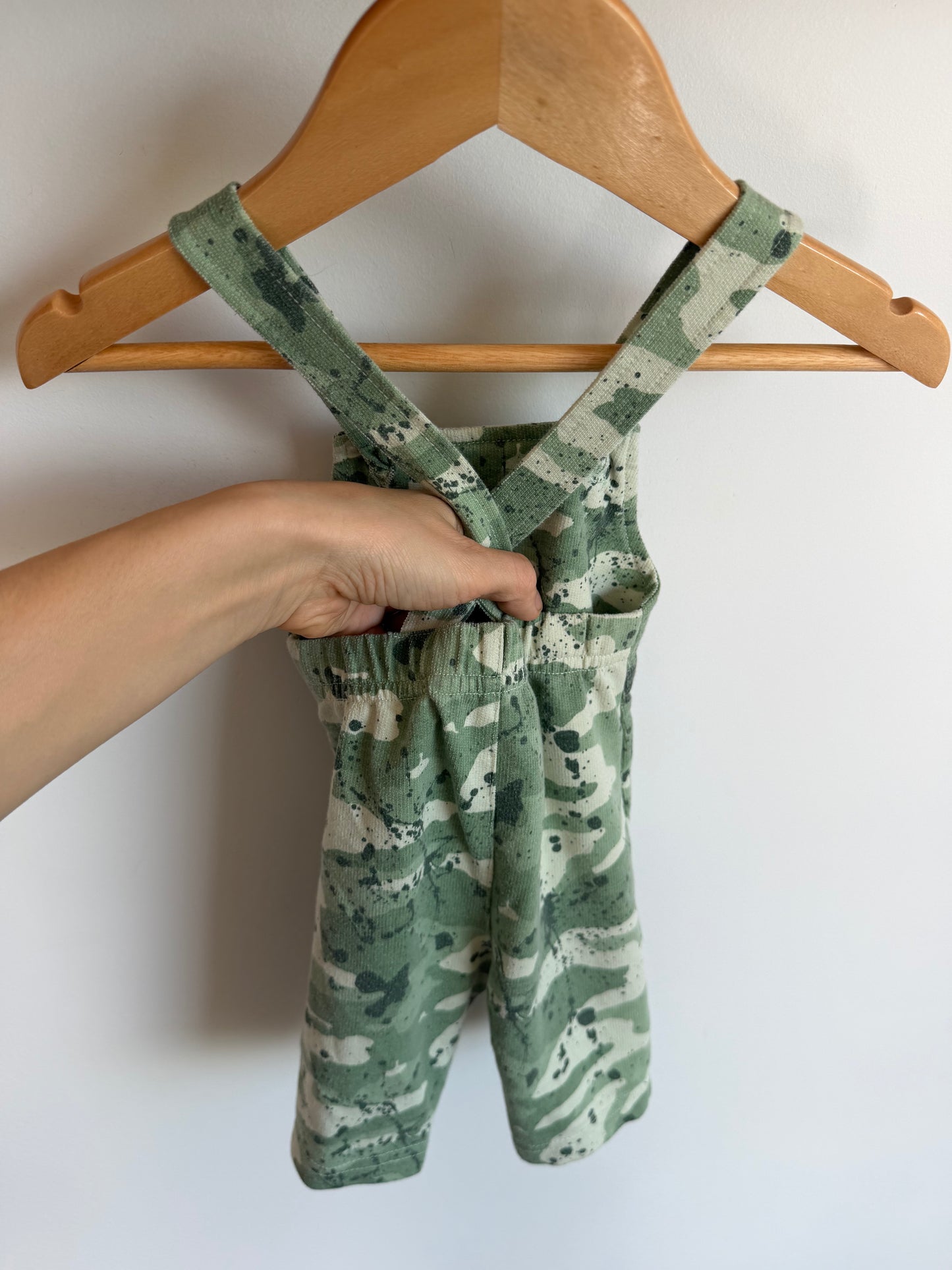 Camo Splatter Overalls / 0-3m