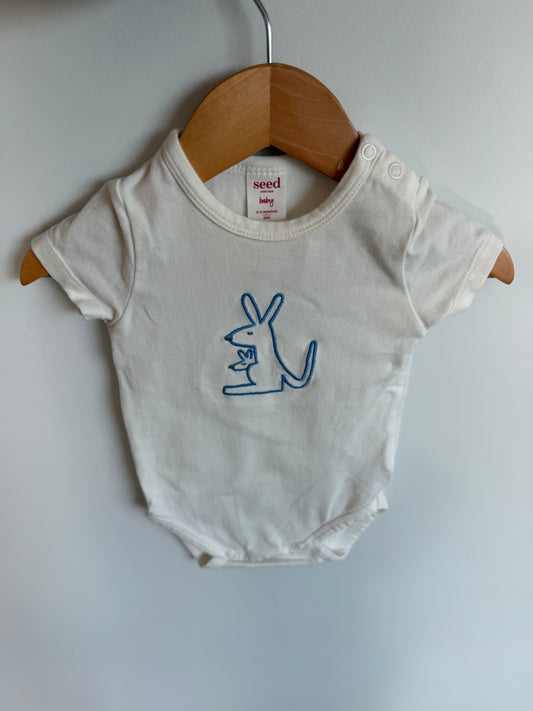 Kangaroo + Baby Bodysuit / 0-3m
