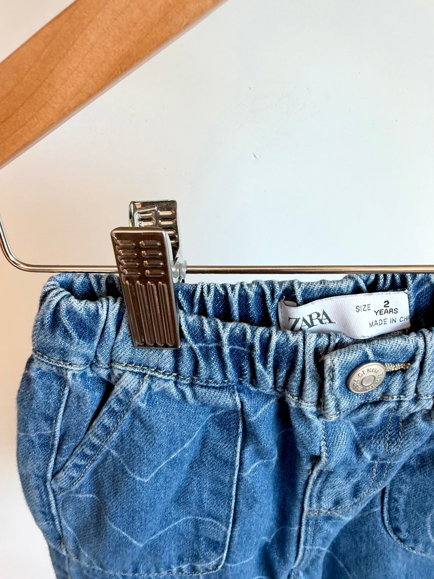Zara Wide Leg Heart Jeans (PLAY) / 2T